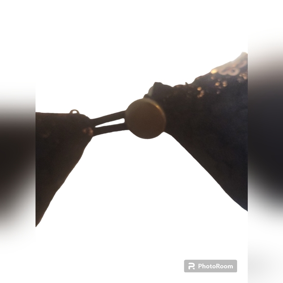 Tobi Lace Sequin Club Party Fitted Dancing Cap Sleeve Shoulder Pad Open Back Y2K - Picture 9 of 12